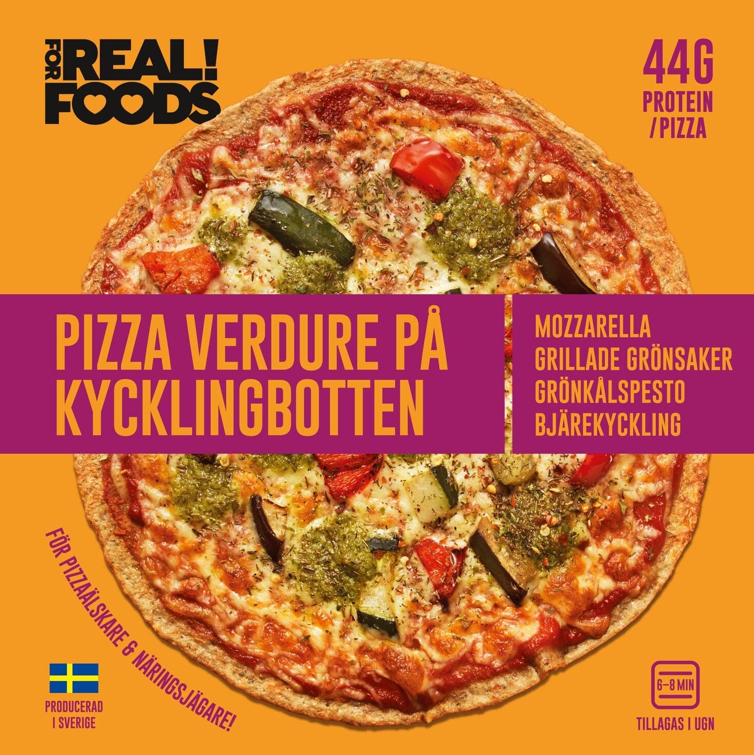 Pizza Verdure på kycklingbotten FRYST